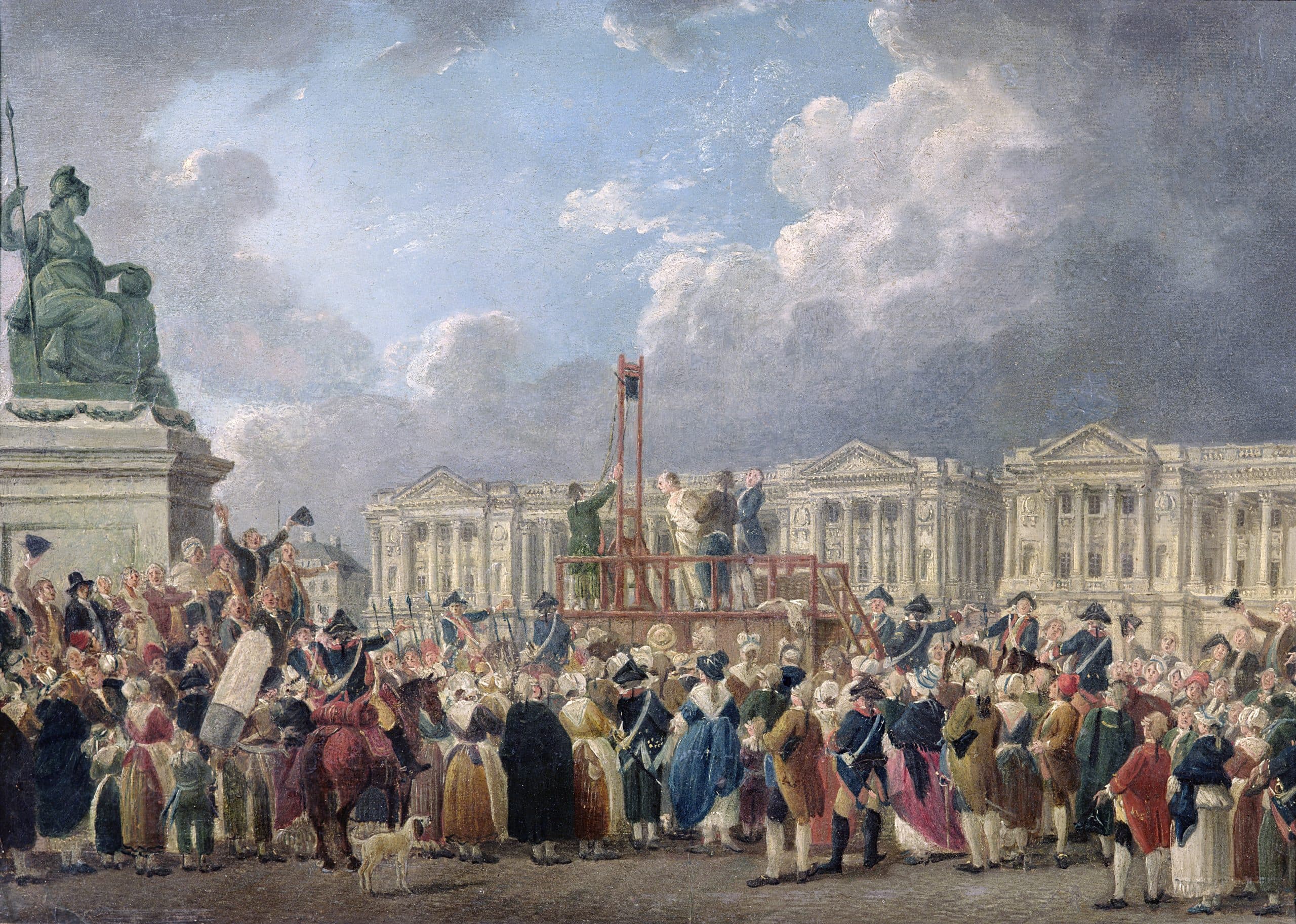 Une exécution capitale, place de la Révolution
